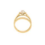 Octagon Halo Engagement Ring