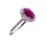 Ruby Halo Ring