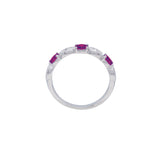 Sterling Silver July Birthstone Ring