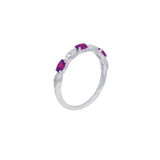 Sterling Silver July Birthstone Ring