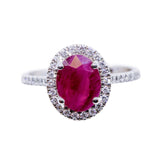 Ruby Halo Ring