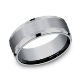 Grey Tantalum 8mm Comfort-fit wedding band