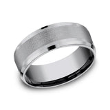 Grey Tantalum 8mm Comfort-Fit wedding band