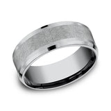 Grey Tantalum 8mm Comfort-fit wedding band