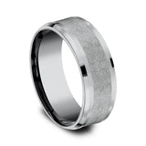 Grey Tantalum 8mm Comfort-fit wedding band