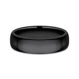 Black Titanium 6mm Comfort-Fit Design Wedding Band