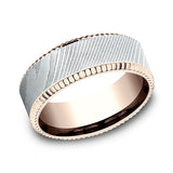 Ammara Stone 8mm Comfort-fit Design Wedding Ring