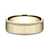 Ammara Stone 6.5mm Comfort-fit Design Wedding Band