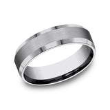 Tungsten 6mm Comfort-Fit Design Wedding Band