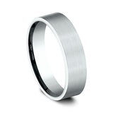14K White Gold 6mm Comfort-Fit Design Wedding Band