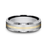 Tungsten 6mm Comfort-Fit Design Wedding Band