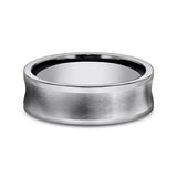 Tungsten 7mm Comfort-Fit Design Wedding Band
