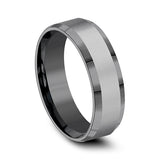 Tantalum 7mm Comfort-fit Design Wedding Band