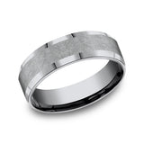 Grey Tantalum 7mm Comfort-fit wedding band