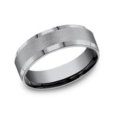 Grey Tantalum 7mm Comfort-fit wedding band