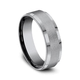 Grey Tantalum 7mm Comfort-fit wedding band