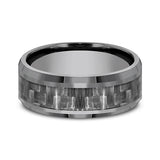 Tantalum 8mm Comfort-fit Design Wedding Band