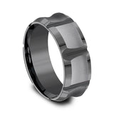 Tantalum 8mm Comfort-fit Design Wedding Band