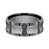 Tantalum 8mm Comfort-fit Design Wedding Band