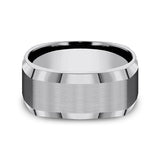 Tungsten 9mm Comfort-Fit Design Wedding Band