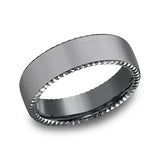 Tantalum 6.5mm Comfort-fit Design Wedding Band