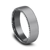 Tantalum 6.5mm Comfort-fit Design Wedding Band
