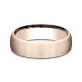 14K Rose Gold/White Gold/Yellow Gold 6.5mm Comfort-Fit Design Wedding Band