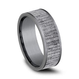 Grey Tantalum 8mm Comfort-fit wedding band