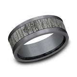 Ammara Stone 8mm Comfort-fit Design Wedding Band