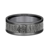 Ammara Stone 8mm Comfort-fit Design Wedding Band