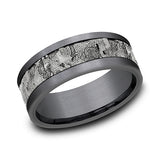 Ammara Stone 8mm Comfort-fit Design Wedding Band
