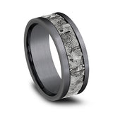 Ammara Stone 8mm Comfort-fit Design Wedding Band