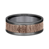 Ammara Stone 8mm Comfort-fit Design Wedding Band