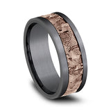 Ammara Stone 8mm Comfort-fit Design Wedding Band
