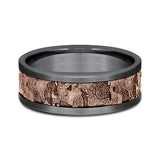 Ammara Stone 8mm Comfort-fit Design Wedding Band