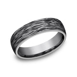 Grey Tantalum 6.5mm Comfort-fit wedding band