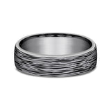 Grey Tantalum 6.5mm Comfort-fit wedding band