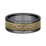 Ammara Stone 8mm Comfort-fit Design Wedding Band