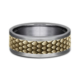 Ammara Stone 8mm Comfort-fit Design Wedding Band