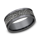 Ammara Stone 8mm Comfort-fit Design Wedding Band