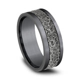 Ammara Stone 8mm Comfort-fit Design Wedding Band