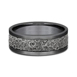 Ammara Stone 8mm Comfort-fit Design Wedding Band