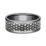 Ammara Stone 8mm Comfort-fit Design Wedding Band