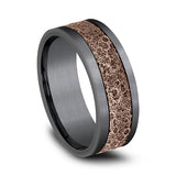 Ammara Stone 8mm Comfort-fit Design Wedding Band