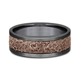 Ammara Stone 8mm Comfort-fit Design Wedding Band