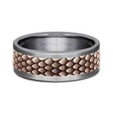 Ammara Stone 8mm Comfort-fit Design Wedding Band