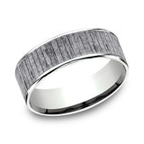 Ammara Stone 7.5mm Comfort-fit Design Wedding Band