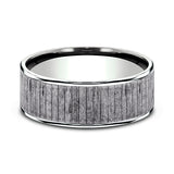 Ammara Stone 7.5mm Comfort-fit Design Wedding Band