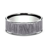 Ammara Stone 7.5mm Comfort-fit Design Wedding Band