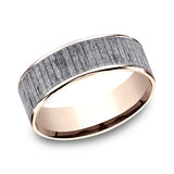 Ammara Stone 7.5mm Comfort-fit Design Wedding Band
